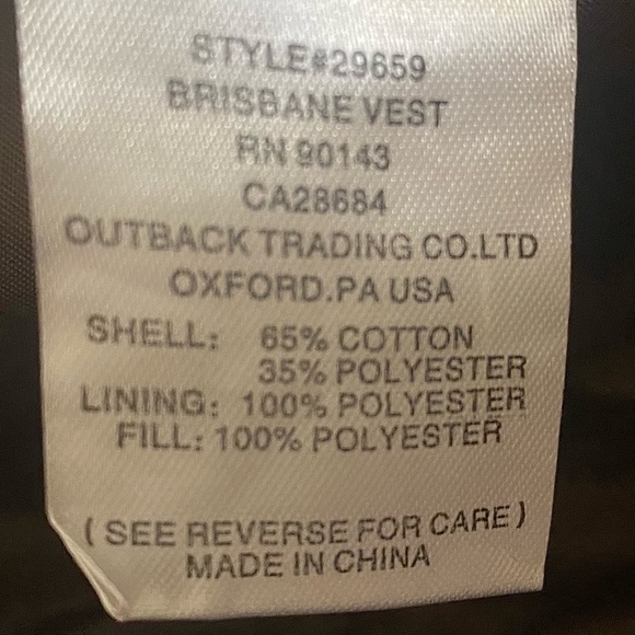 OUTBACK TRADING COMPANY WOMEN’S BRISBANE VEST BROWN SZ XL - Picture 12 of 14